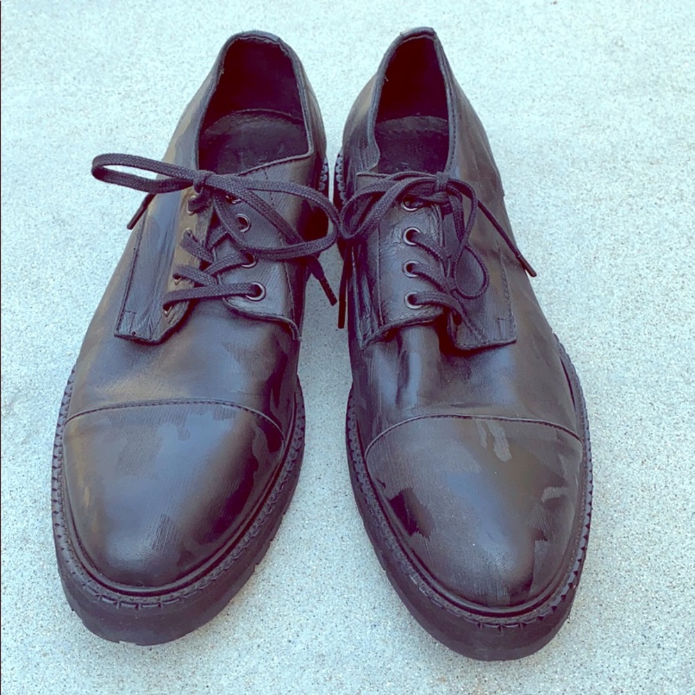 All Saints Leather Oxfords Black size UK 42